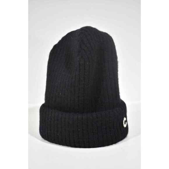Chanel 22B Cashmere Black White Sequin CC Logo Beanie Winter Hat Cap Cloche main image 4